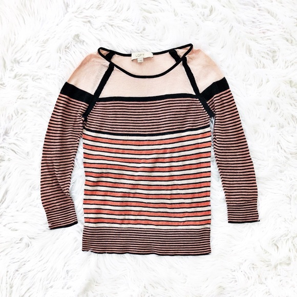 LOFT Sweaters - Loft lightweight striped sweater